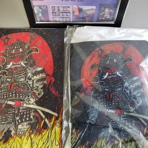 Japanese Samurai Graphic Design T-Shirt